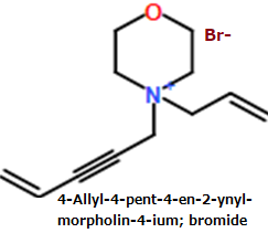 CAS#4-Allyl-4-pent-4-en-2-ynyl-morpholin-4-ium; bromide